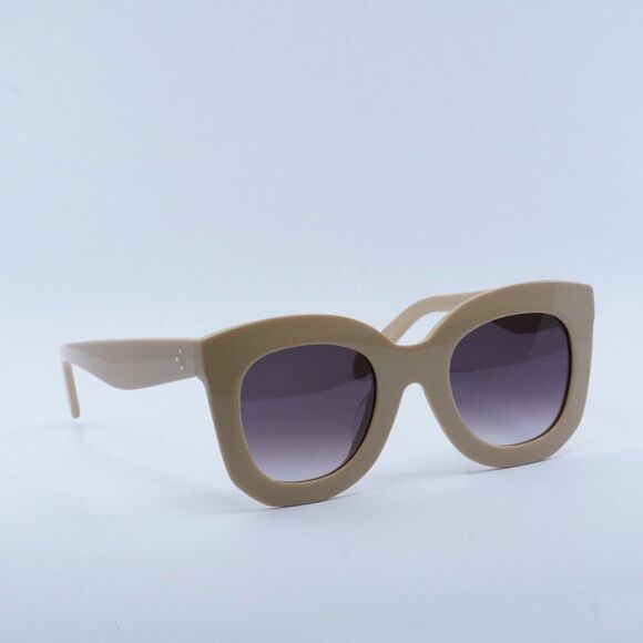 NEW CELINE CL4005FN 57Z BEIGE/SMOKE SUNGLASSES - Picture 9 of 11